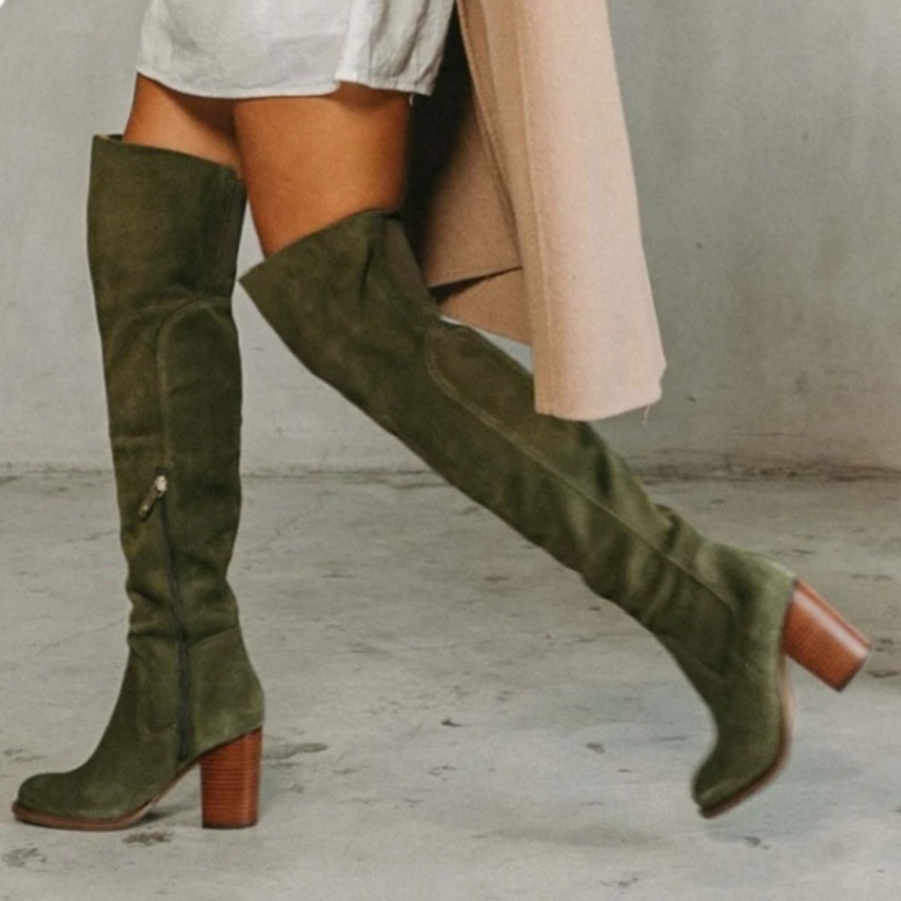Kelsi Dagger Suede Over the Knee Boots - Logan